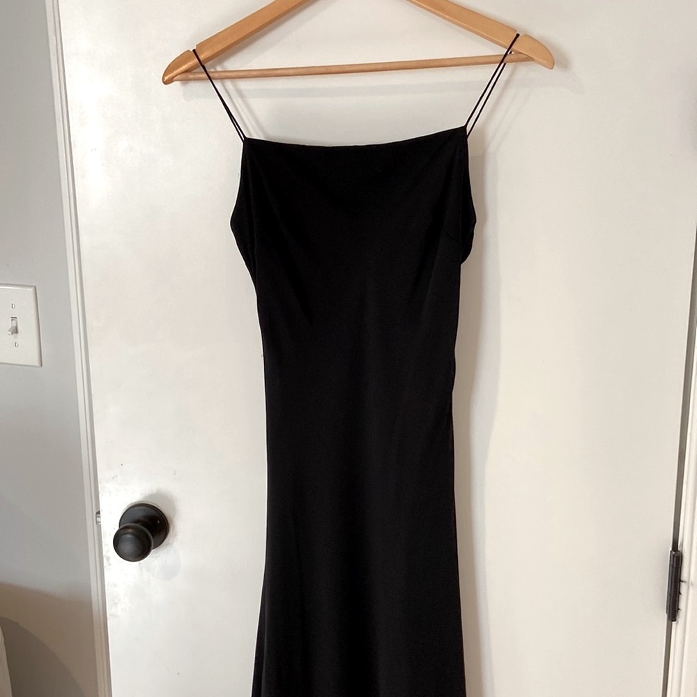 Jones New York Evening Black Slip Gown